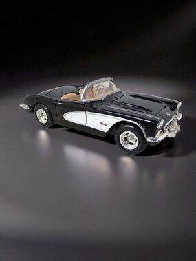 Vintage Motor max 1959 Chevrolet Corvette Convertable 1:24 Scale Die Cast Model